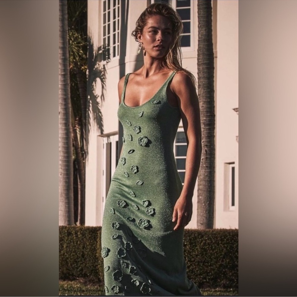 NWT Caroline Constas crochet maxi Tank dress sizes S OR M available GORGEOUS - Picture 11 of 12